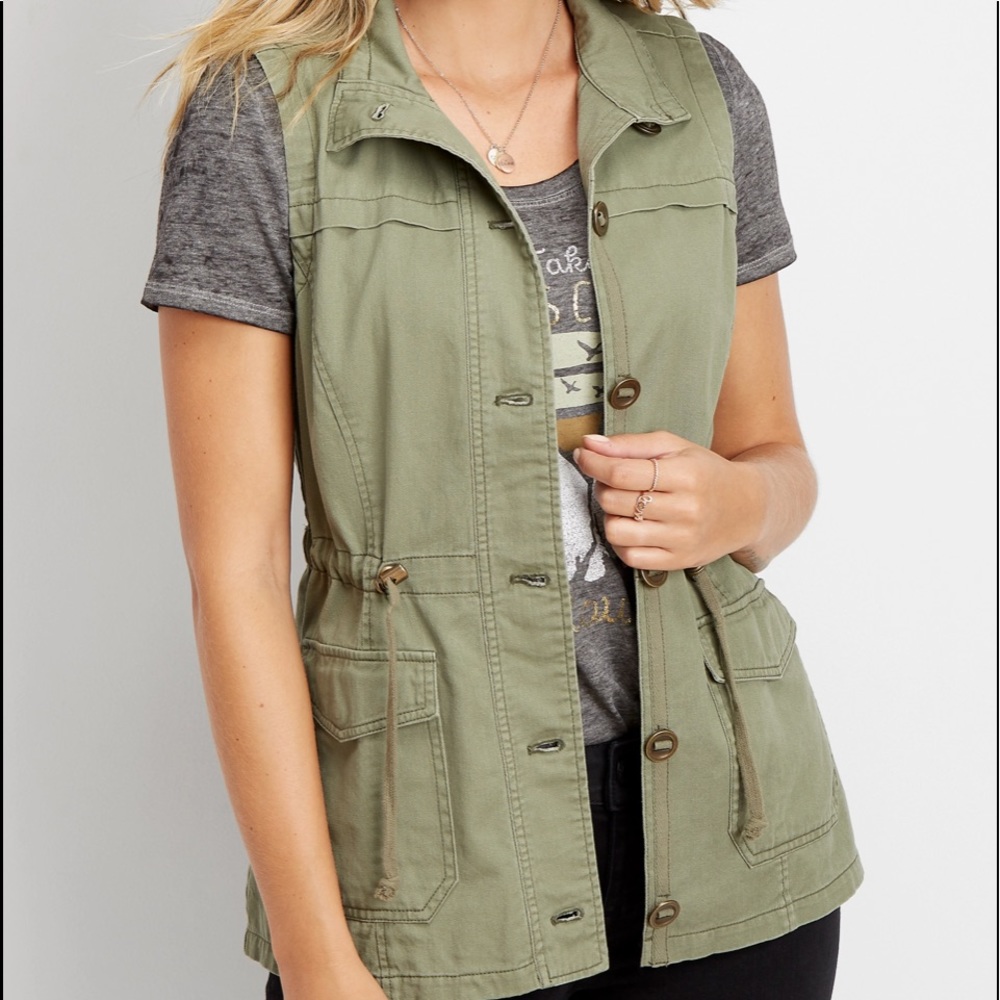 Maurice draw string vest
